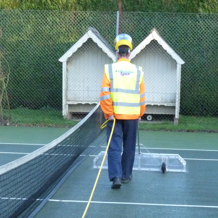 Tennis Court Cleaning using Algoclear process